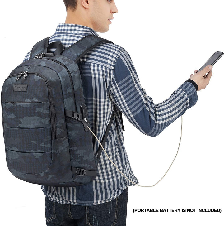 Tzowla, mochila para computadora portátil de negocios resistente al...