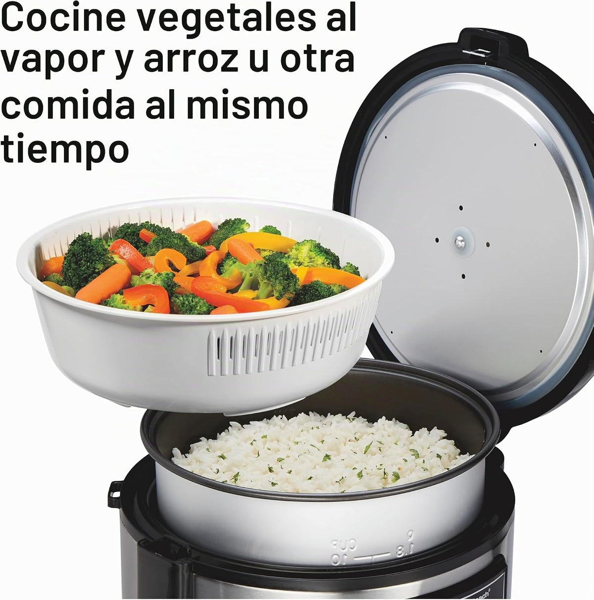 Hamilton Beach Arrocera digital programable y vaporizador de alimentos