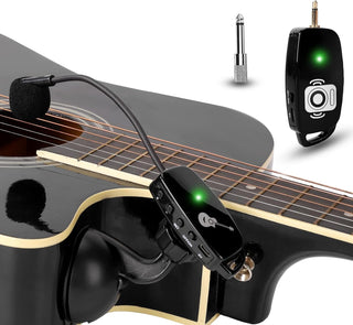 Micrófono inalámbrico para instrumento para guitarra acústica: sist...