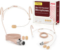 Pyle Auricular Boom Mini XLR Micrófono (paquete de 2), 2-pack