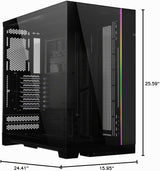Lian Li Dynamic EVO XL - Hasta 280mm E-ATX Placa base - Tiras de il...