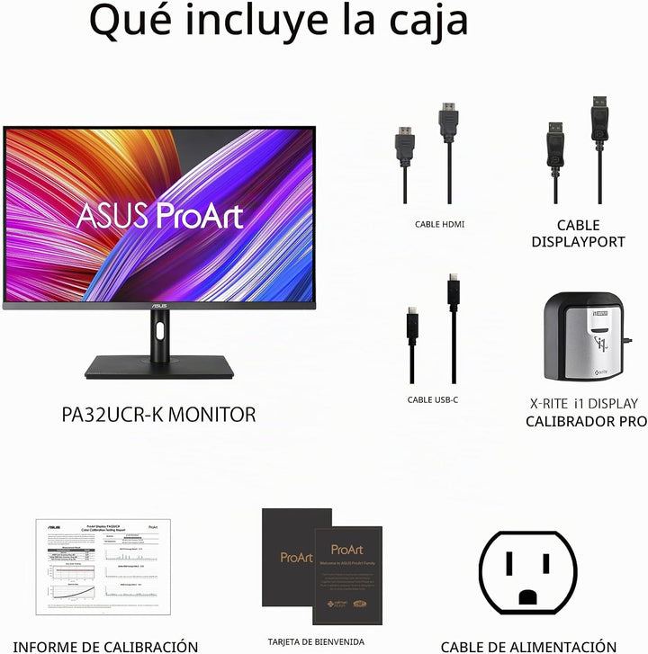 ASUS ProArt PA32UCR-K Monitor profesional 4K HDR USB-C de 32 pulgad...