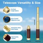 Laupha Telescopio pirata retro 25x30 Spyglass portátil