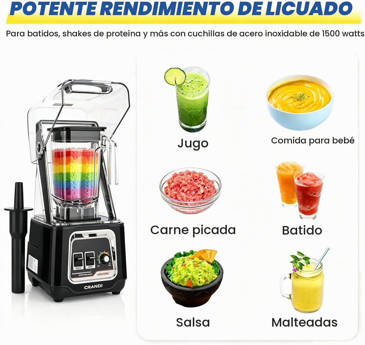 K80 Frasco de licuadora de repuesto, 52 oz para K80, K85, jarra de