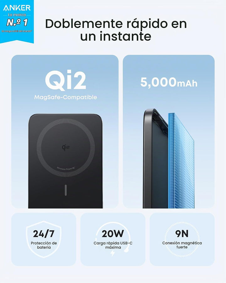 Anker Banco de energía nano, paquete de batería ultrafina, certific...