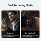 Reloj inteligente de grabación Ticwatch AI, transcripción y resumen, GPS