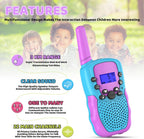 Selieve Walkie Talkies para niños, paquete de 3, juguetes para niños o niñas de 3 a 12 años, rango de 1.9 mi, juguetes para actividades en interiores y exteriores, regalos para niños y niñas de 5 a 8