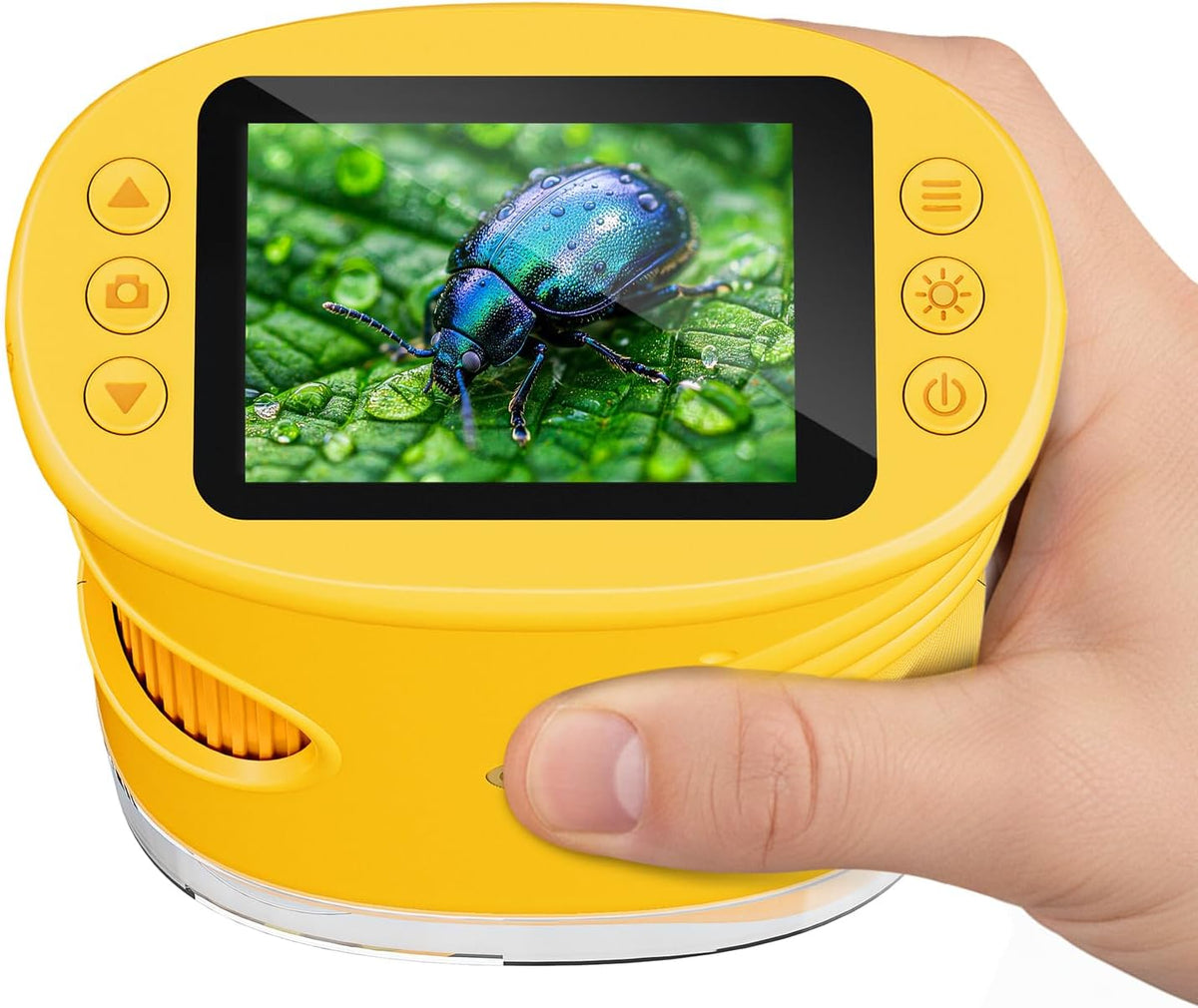 Microscopio para niños, pantalla de 2.0 pulgadas, microscopio digital 1000X para niños, mini microscopios de mano de bolsillo para niños, regalo de festival de cumpleaños, juguetes divertidos