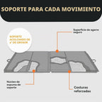 BalanceFrom Colchoneta de Gimnasia Plegable de 3 Paneles de 6 x 2 Pies – Almohadilla de 2 Pulgadas de Grosor con Superficie de Vinilo y Asas de Transporte para Tumbling, Yoga, Pilates, Entrenamientos