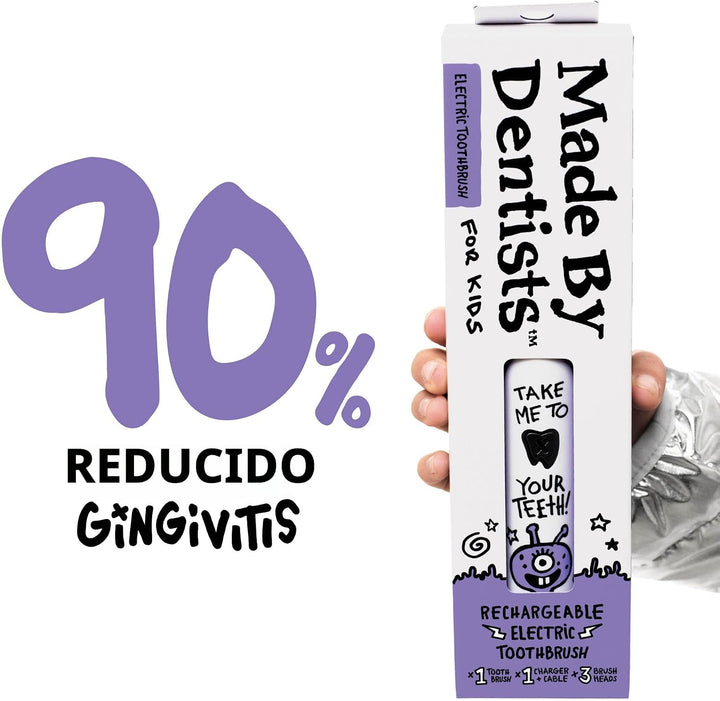 Made by Dentists Cepillo de dientes eléctrico para niños, cepillo d...