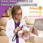 12 piezas de disfraz de médico para niños, disfraz de enfermera