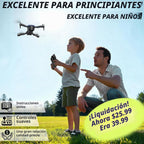 FPV Drone con cámara 1080P – Liquidación! Mini dron RC plegable con funda de transporte, 2 baterías, selfie gesto, retención de altitud, despegue/aterrizaje con una tecla, giros 3D, adultos y niños - solo $25.99