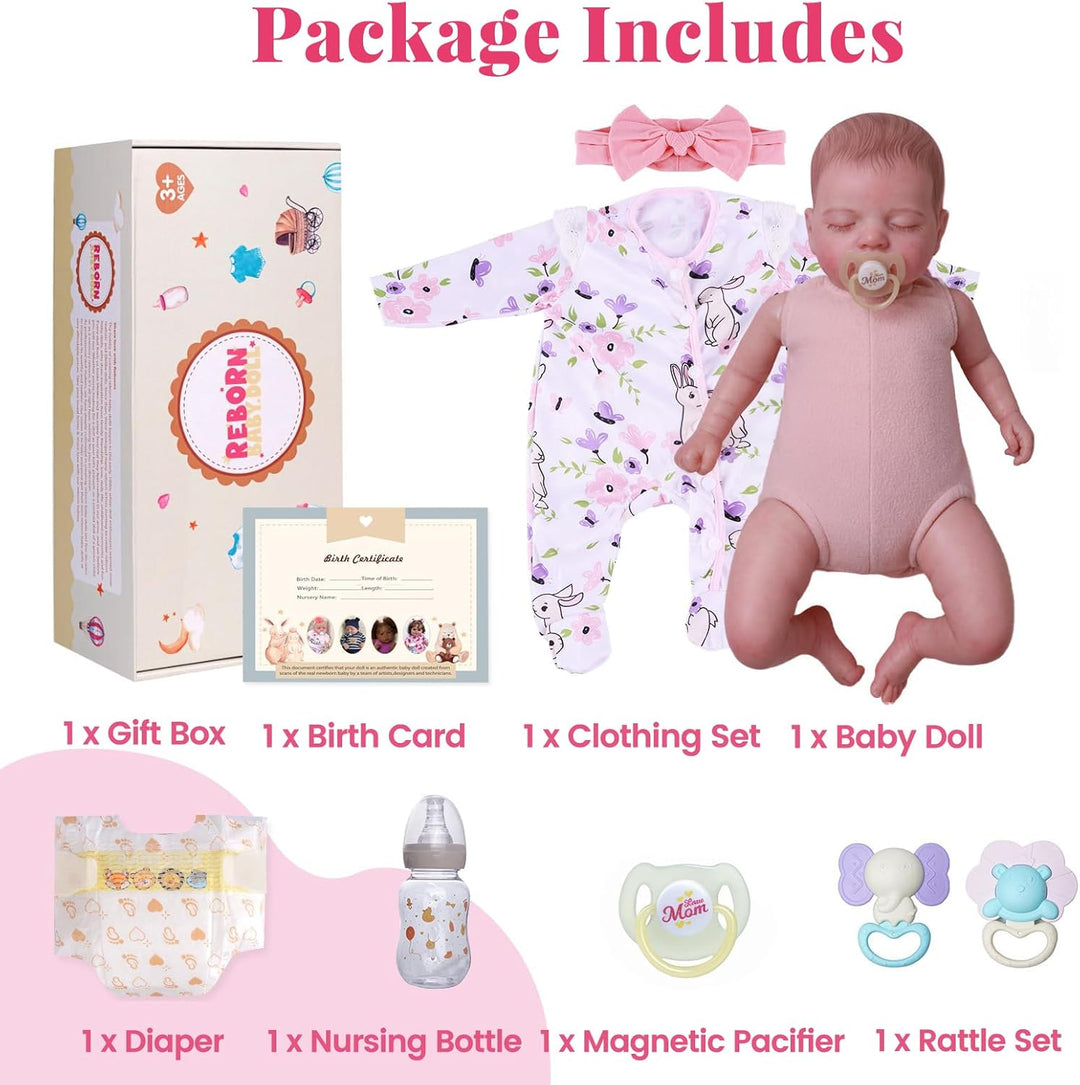 BABESIDE Muñecas de bebé recién nacidas realistas de 20 pulgadas co...