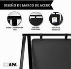Ilyapa Cartel Metálico en A, Pizarrón para Acera - 24 x 30 in Exterior