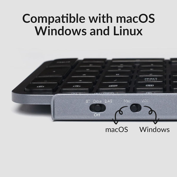 Keychron Teclado inalámbrico ultrafino B6 Pro, ZMK de tamaño comple...