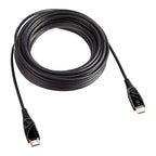 Amazon Basics Cable de fibra óptica HDMI, 18Gbps de alta velocidad, 4K @60Hz, 2160p, color de 48 bits, listo para Ethernet, 50 pies, negro