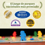 Underdog Games Trekking The National Parks - Juego de mesa familiar galardonado para niños de 12 años en adelante, fácil de aprender, actividades divertidas para 1 a 5 jugadores, ideal para vinculación familiar y para amantes de los parques nacionales