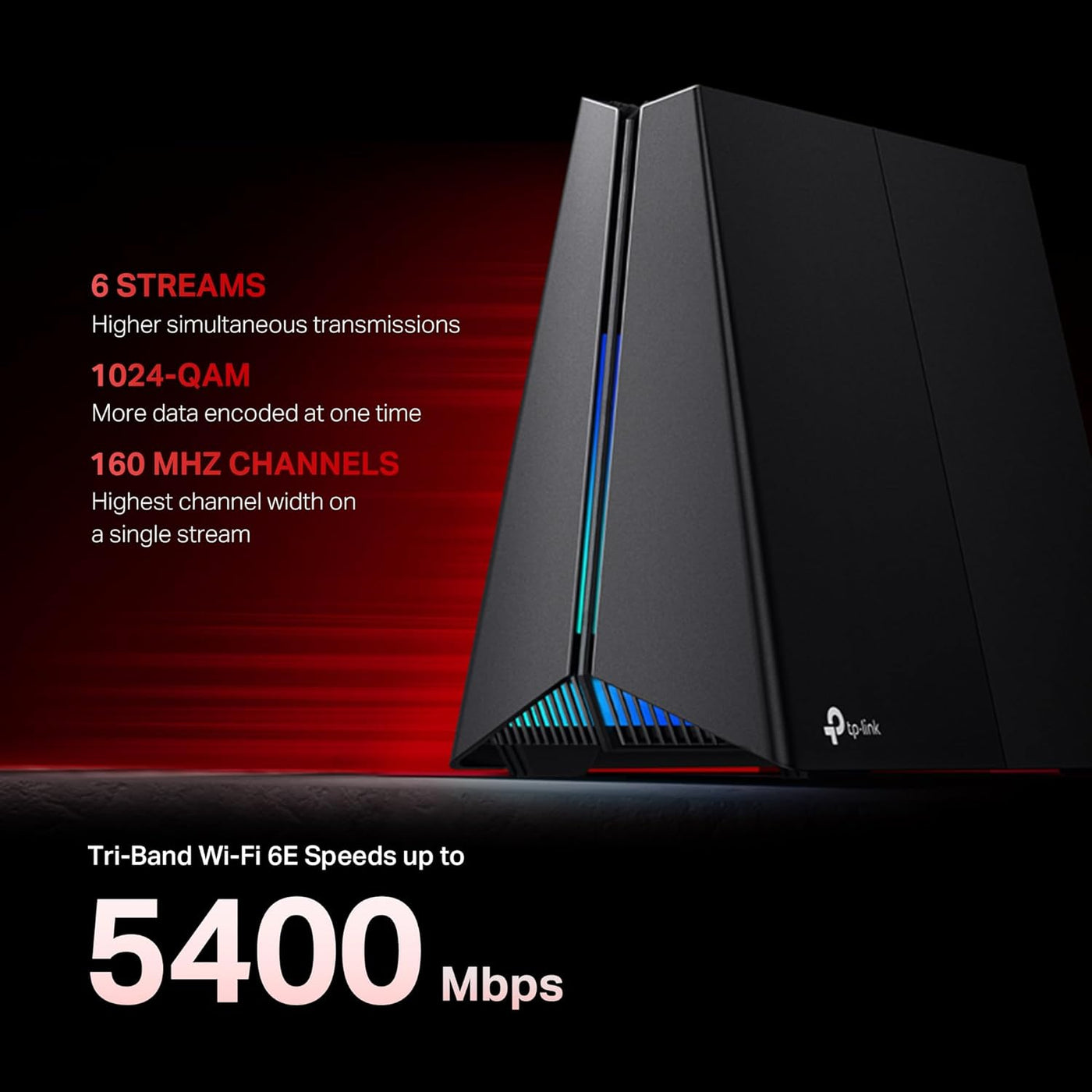 TP-Link Tri-Banda AXE5400 Wi-Fi 6E Router de Juegos Archer GXE75 |...