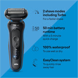 Braun Afeitadora eléctrica para hombres, serie 5 5150cs, maquinilla...