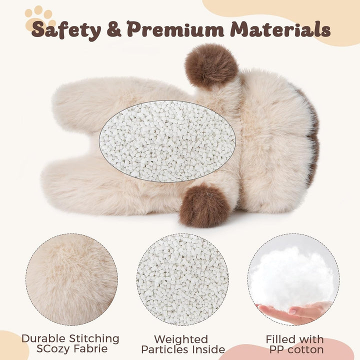 YOUBLEK Animales de Peluche con Peso de 1.9 libras Gato Siamés - Ju...