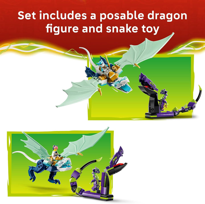 LEGO NINJAGO Batalla del Dragón de Hielo de Zane 71865 | Juguetes d...