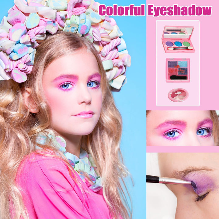 For Ideahome Juguetes de maquillaje lavables para niñas, juego de m...
