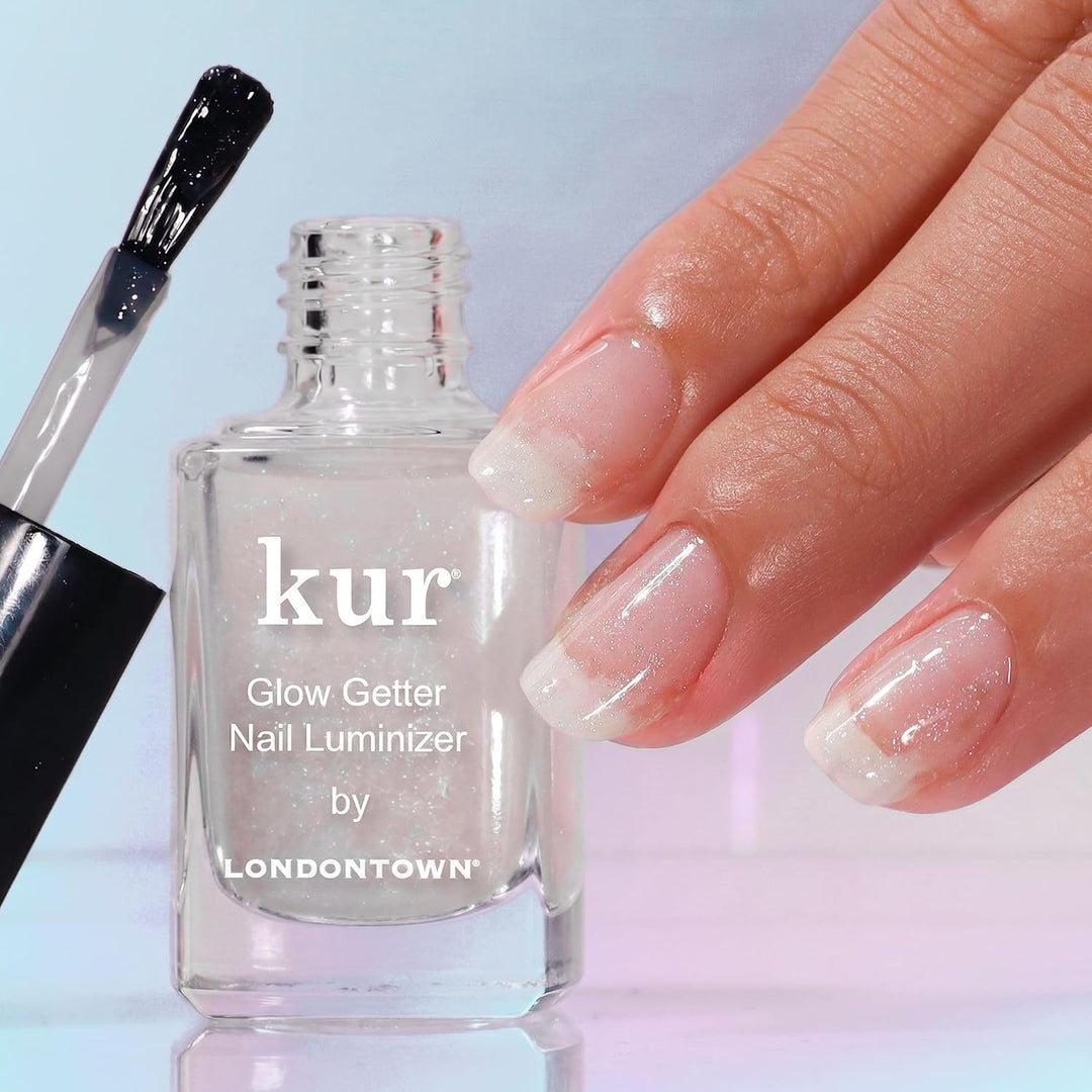 LONDONTOWN Kur Glow Getter Luminizador de uñas en un solo paso, 0.4...