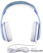 Frozen 2 - Auriculares para niños, diadema ajustable, sonido estéreo, conector de 0.138 in, auriculares con cable para niños, sin enredos, control de volumen, plegables, auriculares para niños sobre