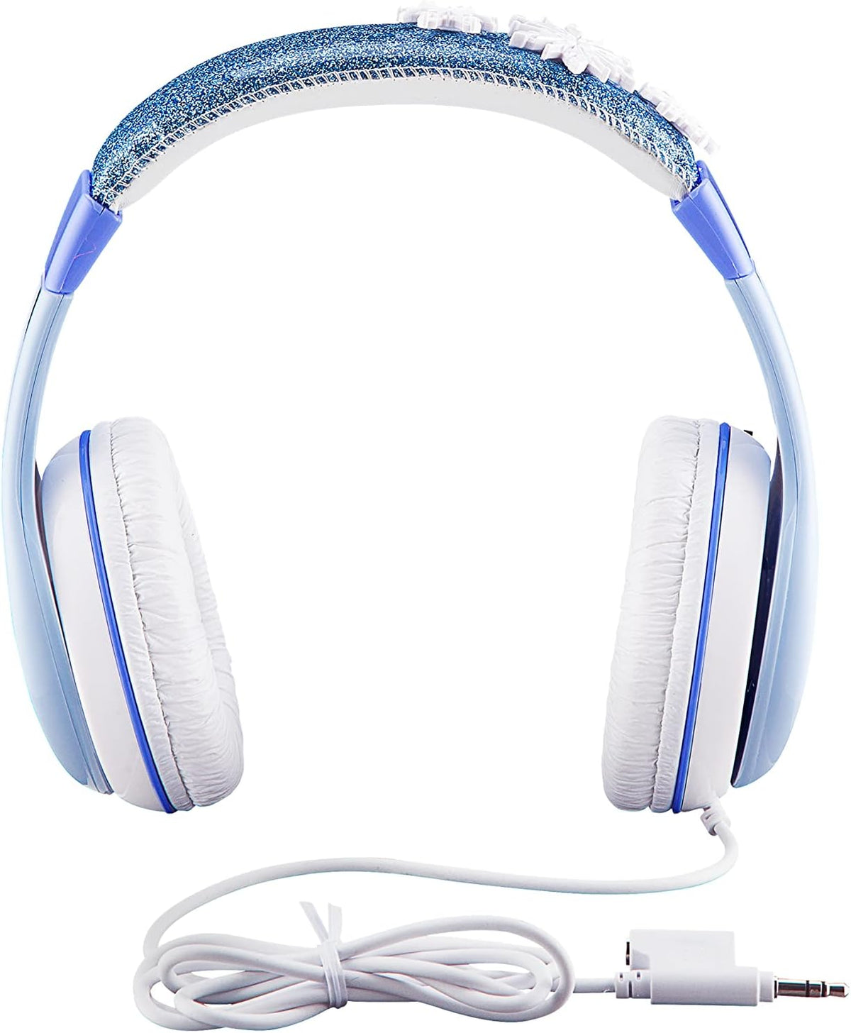 Frozen 2 - Auriculares para niños, diadema ajustable, sonido estéreo, conector de 0.138 in, auriculares con cable para niños, sin enredos, control de volumen, plegables, auriculares para niños sobre