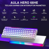 AULA Hero 68 HE Teclado para Juegos 60% con Cable, Teclado con Inte...