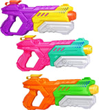 Quanquer Pistolas de agua para niños y adultos, paquete de 3 pistolas de juguete de agua de 600 cc de alta capacidad de largo alcance de disparo para piscina, playa, fiesta de lucha al aire libre