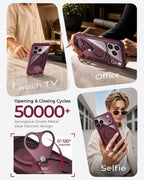 Funda magnética y transparente de 360° para iPhone 18 Pro Max, color