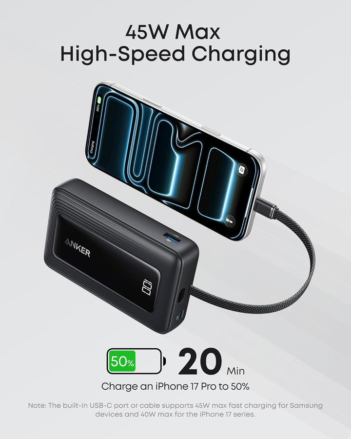 Anker Zolo Power Bank, banco de energía de 20,000mAh cargador portá...