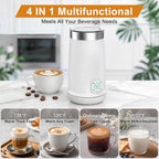 Espumador de leche eléctrico 4 en 1, vaporizador de leche de espuma fría