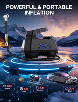 Motorenbau Inflador de neumáticos, compresor de aire portátil, bomb...
