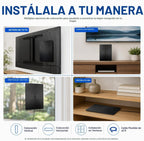 Antena HDTV plana amplificada para interiores RCA - Recepción multidireccional VHF y UHF, 4K/8K, 1080P, alcance de 40 millas - ANT1360E