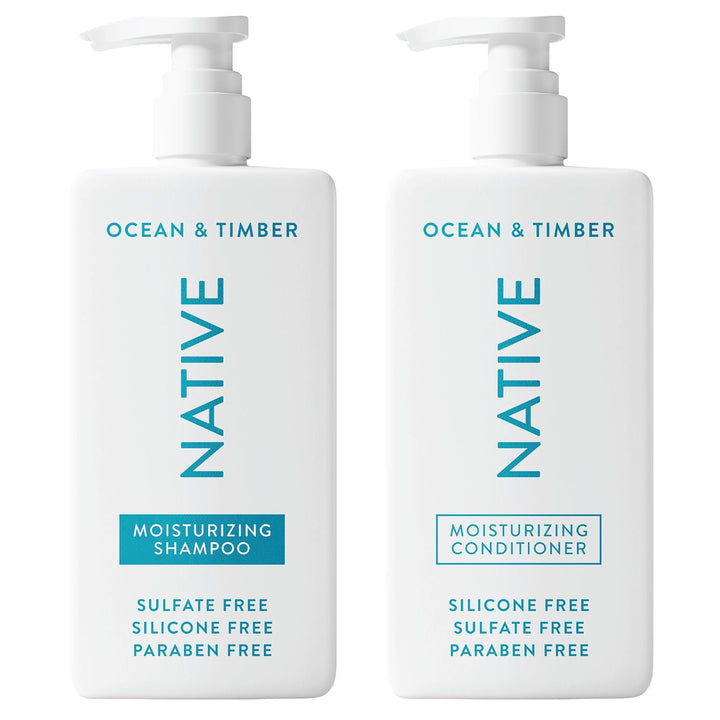 Native Ocean &amp; Timber Champú y acondicionador contiene ingredie...