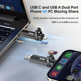 SSK Unidad flash USB 2TB SSD externa, TLC NAND unidad de estado sól...