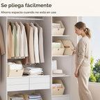 Cubos de almacenamiento de tela para armario, paquete de 6 cubos cuadrados de almacenamiento con doble asa para ropa, toallas, juguetes, cubos organizadores de almacenamiento para dormitorio, guardería, estantes, armario, espacios pequeños, beige
