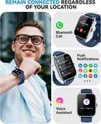 Reloj inteligente para mujeres y hombres, contador de actividad, reloj inteligente 2025 IP68 impermeable con monitor de actividad y contador de actividad, compatible con Android, iPhone, iOS, Samsung