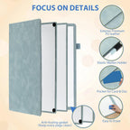 Feifeiya Cuaderno Pizarra Borrable de 6 Lados Portátil, Azul, A4 9" X 12"