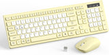 Teclado inalámbrico y mouse combinado silencioso para oficina y hog...