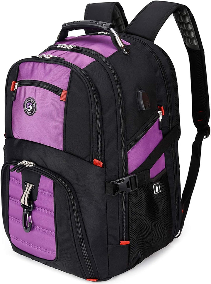SHRRADOO Mochila de viaje extragrande para laptop de 50 litros con...