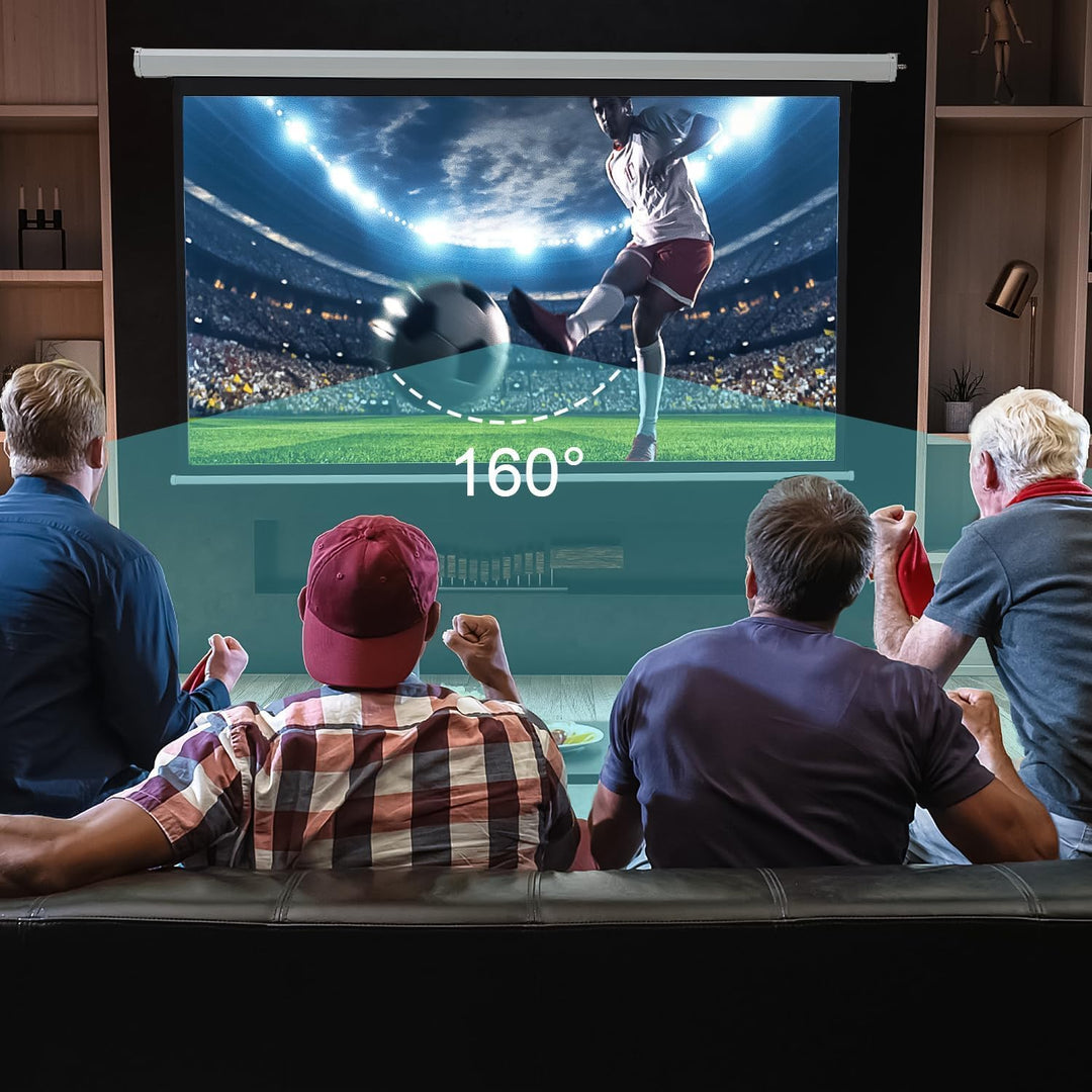 YODOLLA Pantalla de Proyector Motorizada 100" 16:9, 4K 3D HD, P...