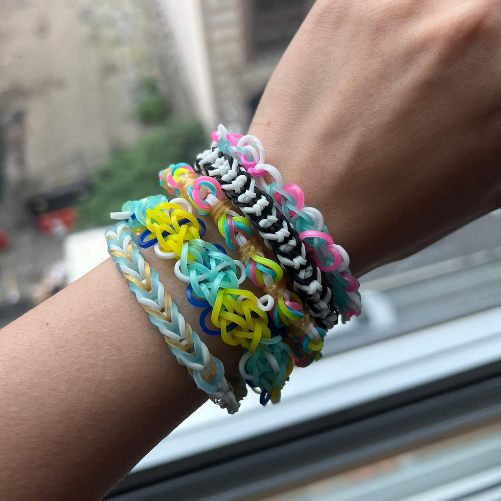 Rainbow Loom Juego combinado MEGA, cuenta con más de 7000 bandas de goma