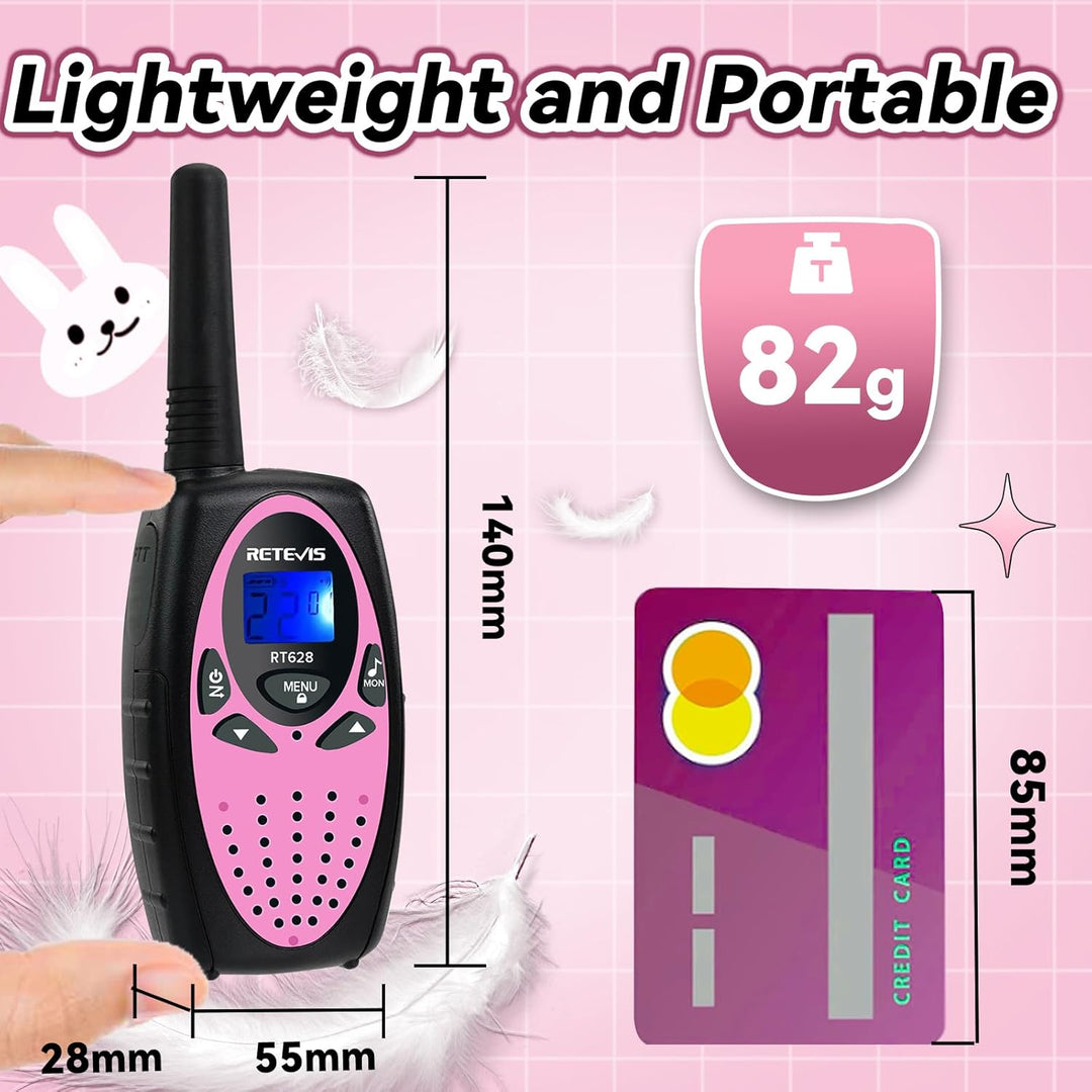 Retevis RT628 Walkie Talkies para niños, juguetes para niños de 6 a...