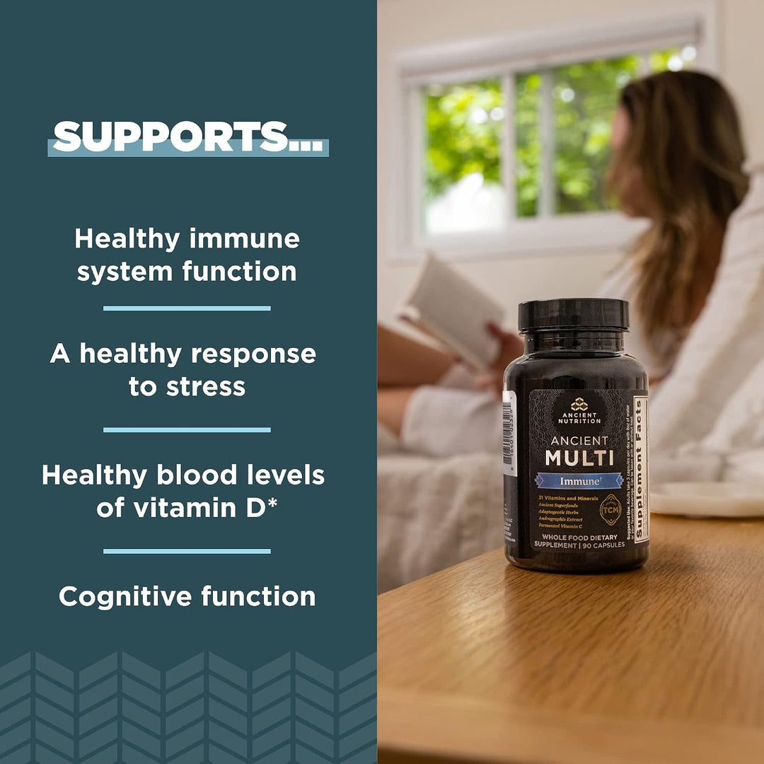 Ancient Nutrition Multivitamínico para apoyo inmunológico, inmune,...