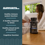 Ancient Nutrition Multivitamínico de apoyo inmunológico, vitamina D y C, cúrcuma