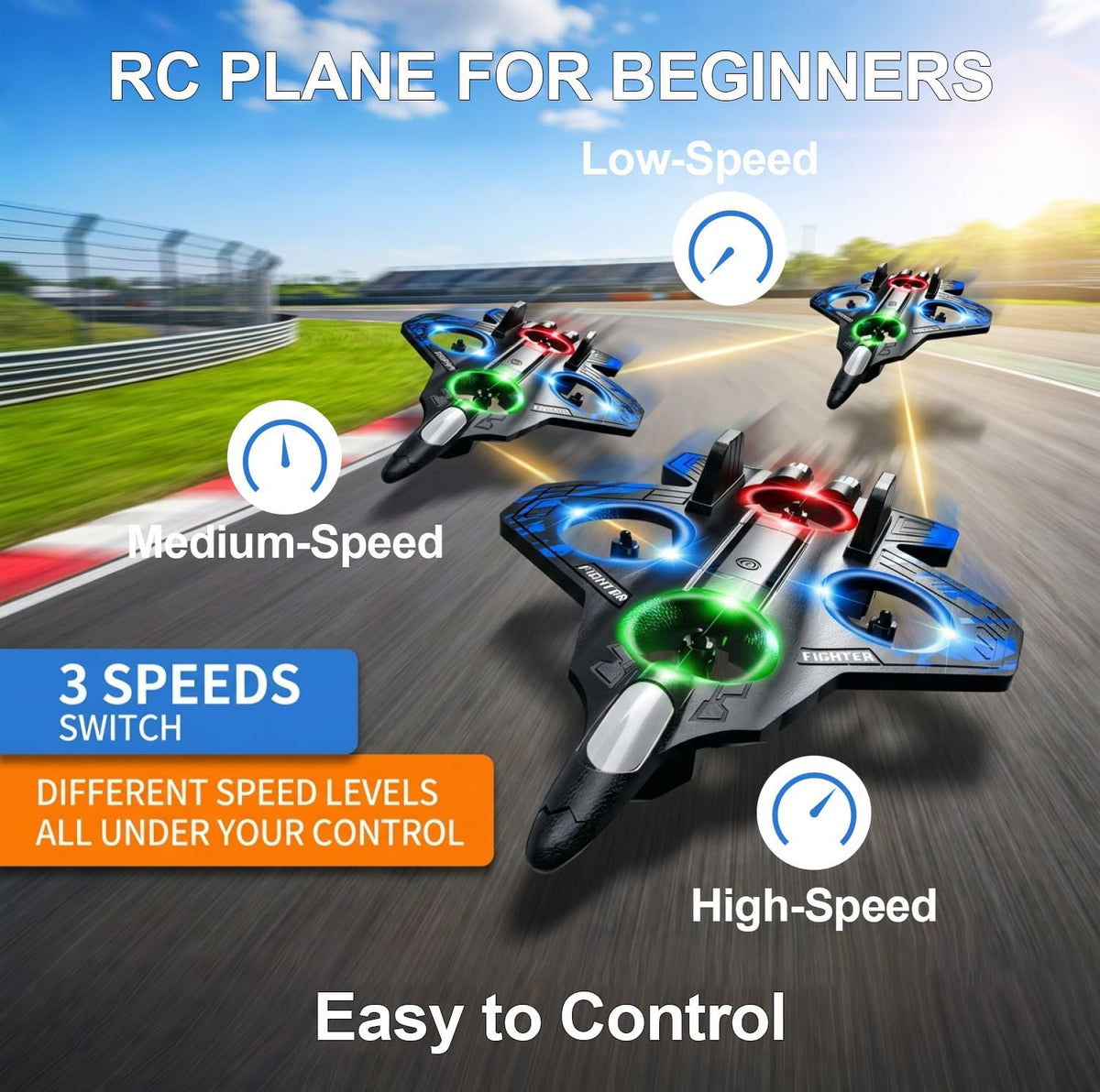 Avión RC, avión de control remoto de espuma para aficionados pilotos