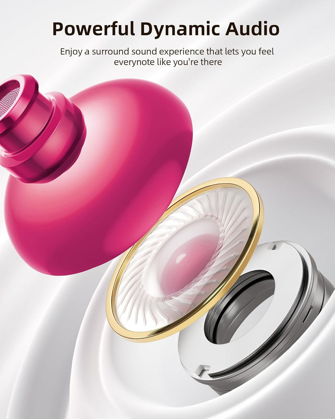 PocBuds Auriculares Bluetooth inalámbricos 80 horas de reproducción...
